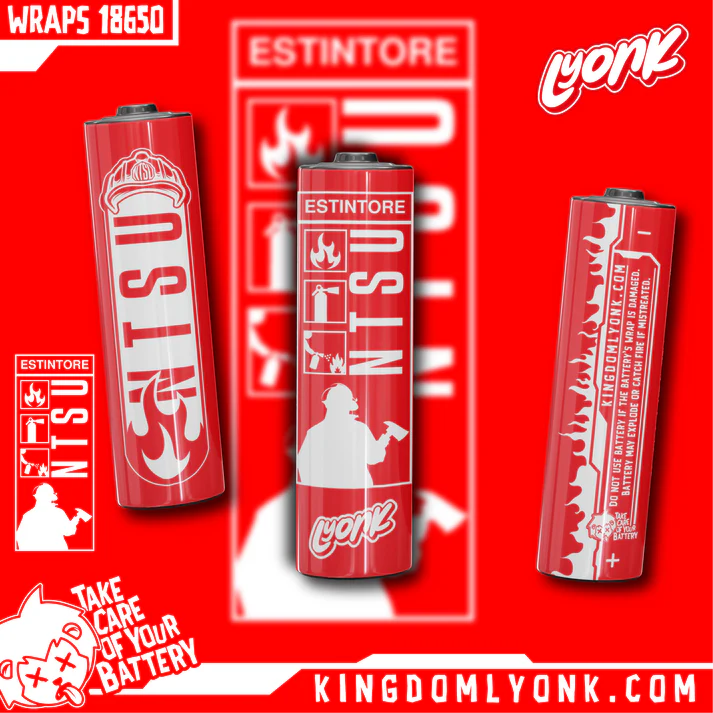 GHOST BUS CLUB x LYONK BATTERY WRAPS 18650 (8614347178232)